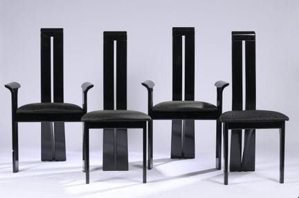 COSTANTINI, Pietro (Ed.)
Set of four black lacquer