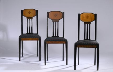 OLBRICH Joseph Maria (1867–1908)
Set of three chai