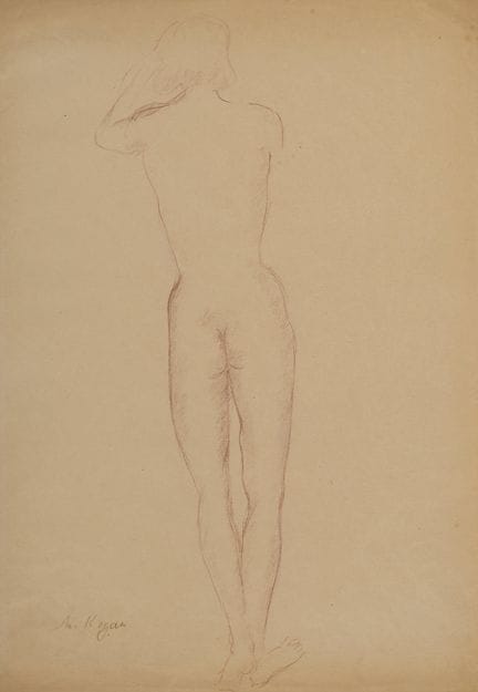 Moissey KOGAN (1879–1943)
Akt von hinten
Rötelzeic