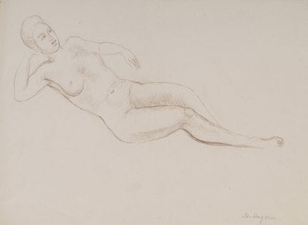 Moissey KOGAN (1879–1943)
Liegender Akt, den Kopf 