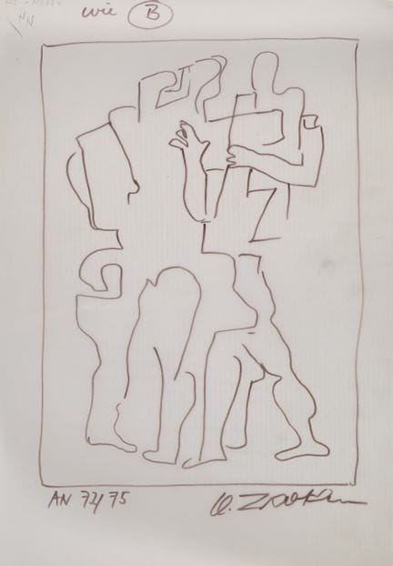 Ossip ZADKINE (1888–1967)
Ohne Titel
Zeichnung mit
