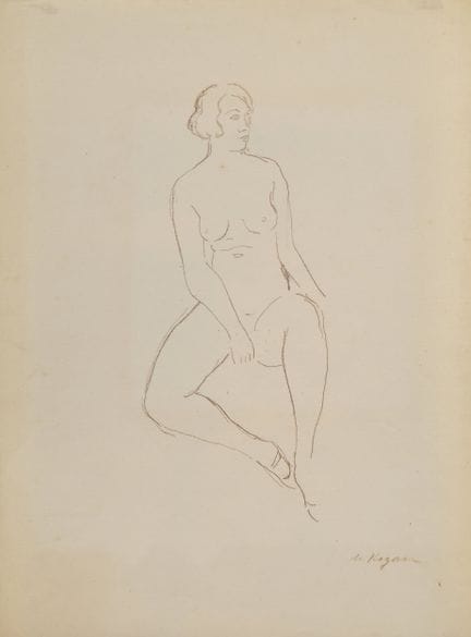 Moissey KOGAN (1879–1943)
Sitzender Akt
Zeichnung 