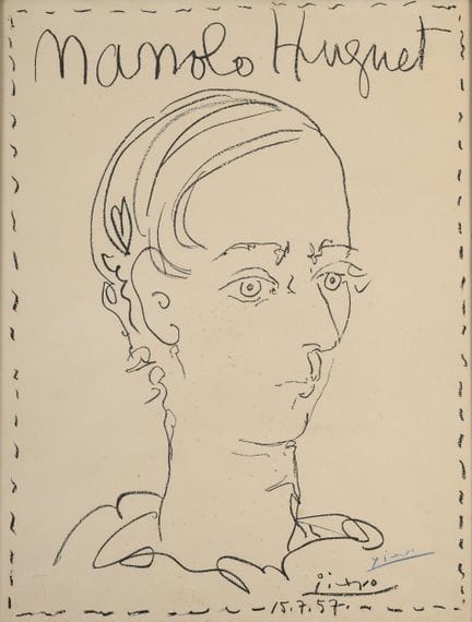 Pablo PICASSO (1881–1973)
Manolo Huguet, 1957 
Lit