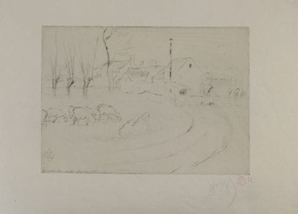 Louis LEGRAND (1863–1951)
The White Stone Mill 
Et