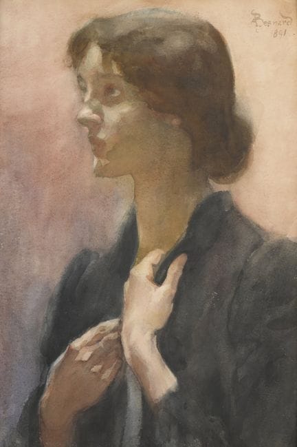 Albert BESNARD (1849–1934)
Pensive Woman, 1891 
Wa