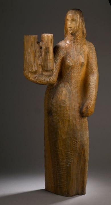 Paul DIERKES (1907–1968) zugeschrieben
Heilige mit