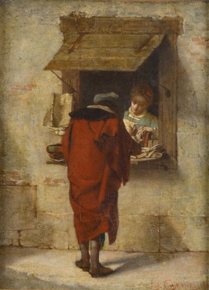 Eugène CARRIÈRE (1849–1906)
The Book Seller, 1871 