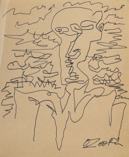 Ossip ZADKINE (1888–1967)
Porträt eines Mannes
Zei