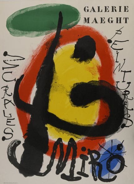 Nach Joan MIRÓ (1893–1983)
Miró. Wandgemälde, 1961