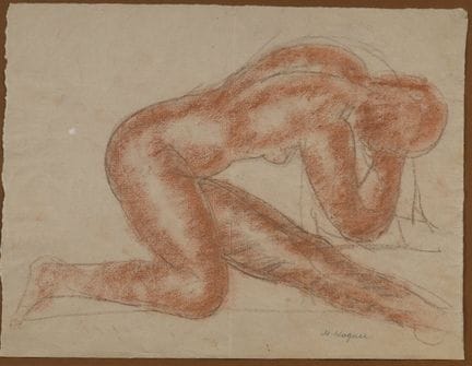 Moissey KOGAN (1879–1943)
Hockender Akt
Rötel und 