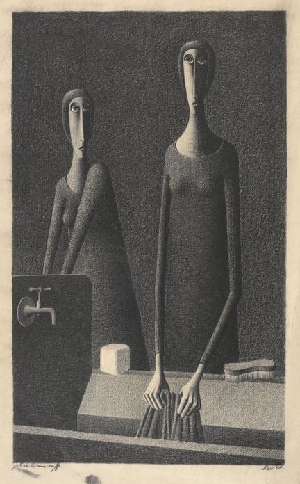 Johan ALDENDORFF (1924–2010)
Öffentliches Waschen 