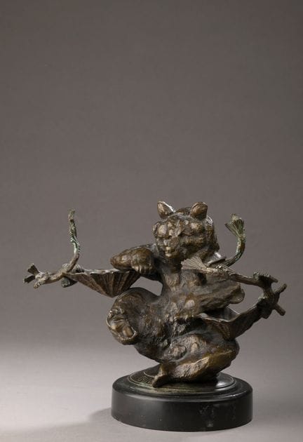 Auguste CAIN (1822–1894)
Bear with Two Bowls
Bronz