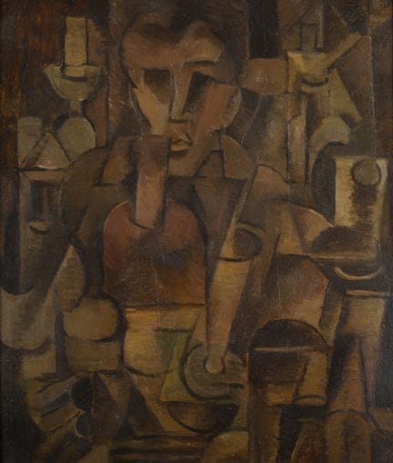 20th-Century Cubist School
Portrait of a Man with 