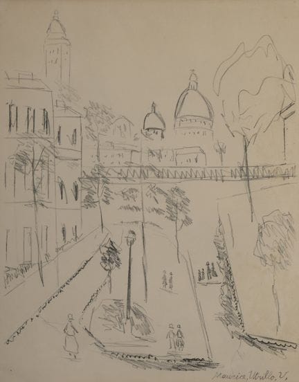 Maurice UTRILLO (1883–1955)
Montmartre
Black litho