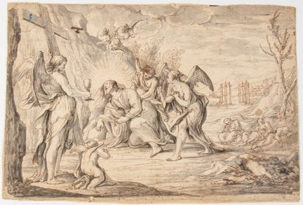 Agony in the Garden, 18th century Roman school

Pe