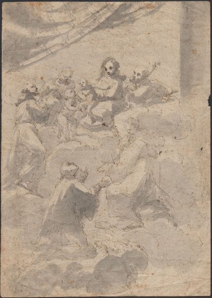 Madonna and Child with Saints, 17th-century Bologn