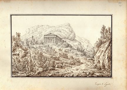 Antonio Senape Tempio di Segesta

Pen, brown and b