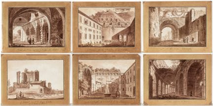 Angelo Uggeri Glimpses of Rome

Lot of six drawing