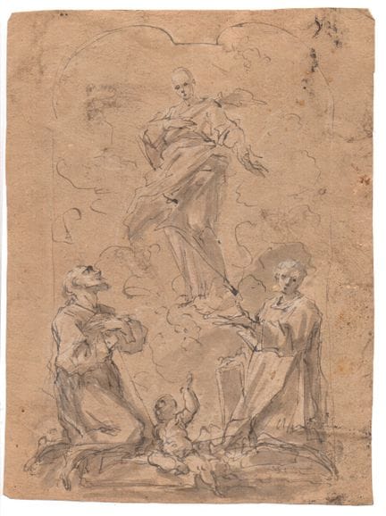 Study for the Assumption of the Virgin, 18th-centu