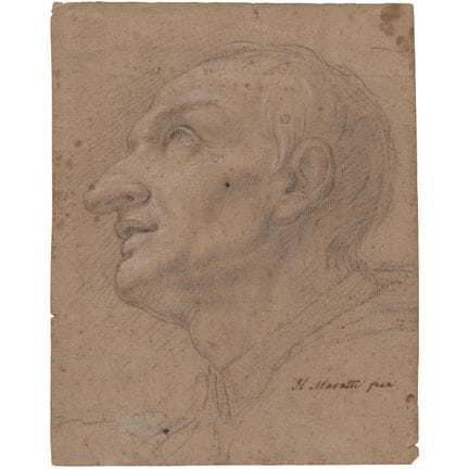 Carlo Maratti (attributed to) Study for the head o