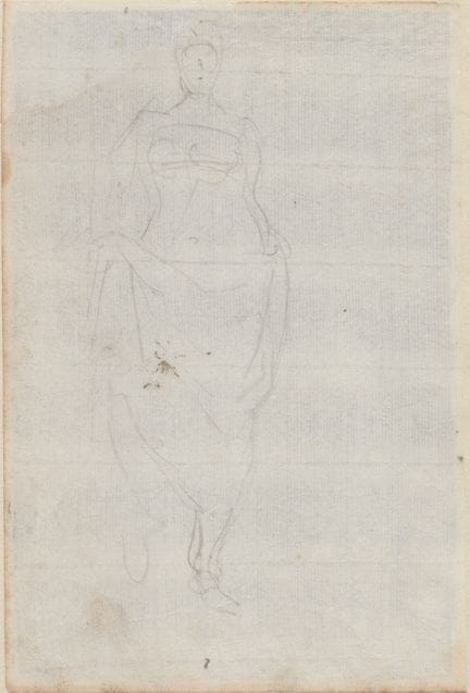 Study for a figure, 17th-century Central Italian a