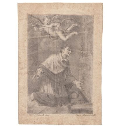 Pietro Camuccini St. Charles Borromeo in prayer, a