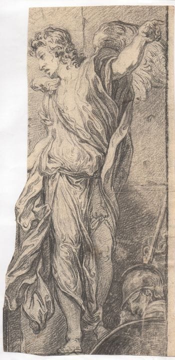 Study for the Archangel Gabriel with a Sleeping So