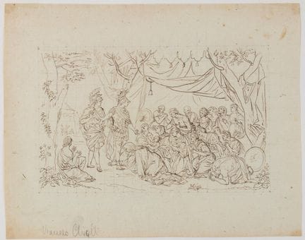 Vincenzo Chialli Scene with a subject from Roman h