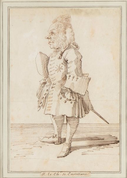 Pier Leone Ghezzi M.le Ch. de Castellane

Pen and 
