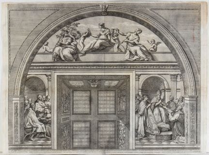 Pietro Aquila Fresco in the Room of the Signature,