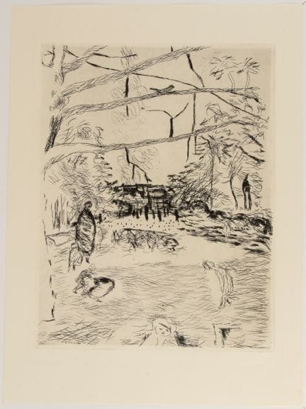 Pierre Bonnard, Le Parc Monceau, 1937

Eau-forte, 