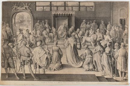 Nicolas de Bruyn The Queen of Sheba before Solomon