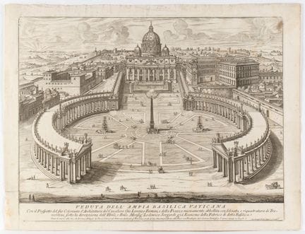 Giovanni Battista Falda, « Veduta dell'Ampia Basil