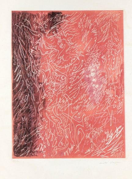 安德烈·马松 《无题》

石版画，700 × 500 毫米（画纸尺寸）。版数 63/90，右下角铅笔