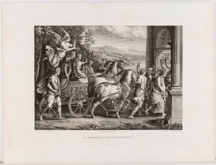 Abraham Girardet, *Le Triomphe de Vespasien et de 