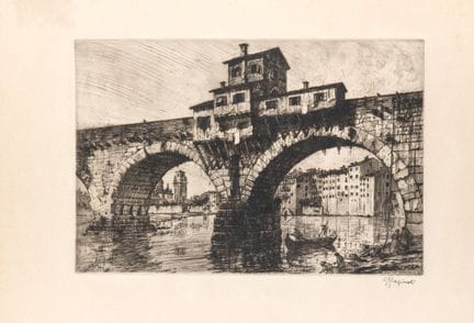 Ettore Fagiuoli, « Ponte di Pietra » à Vérone, 191