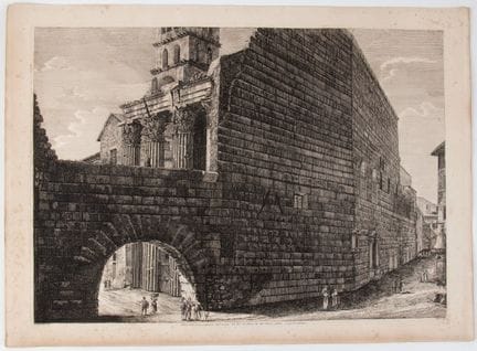 Luigi Rossini, Vue de l'arrière des vestiges du Fo