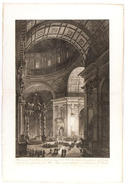 Francesco Piranesi, « Prospetto interiore del Temp