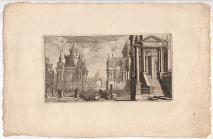Vincenzo Mazzi Architectural Capriccio

Etching, 1