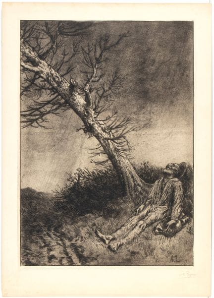Alphonse Legros, La Mort du vagabond

Gravure à l'
