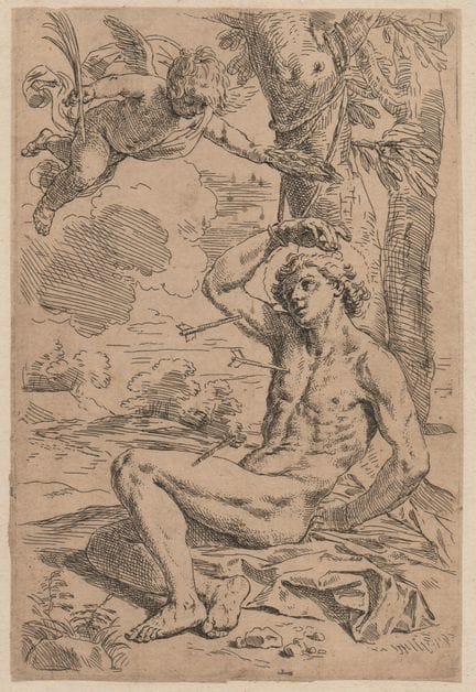 Simone Cantarini Il Pesarese Saint Sebastian

Etch