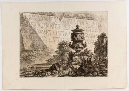 Giovanni Battista Piranesi, *Vedute di Roma disegn