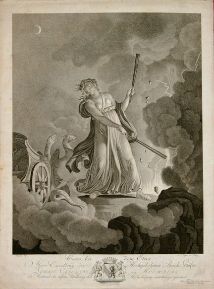 Anton Paul Eisen, « Cérès près du cratère de l'Etn
