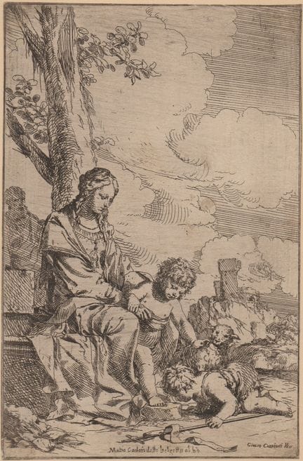 Giulio Carpioni The Virgin and Child with the Infa