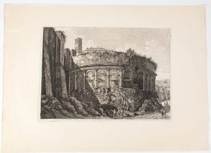 Luigi Rossini, Vue des vestiges de l'amphithéâtre 