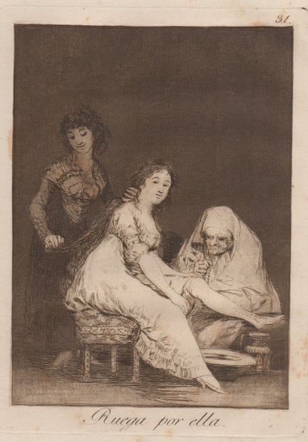 Francisco Goya, *Ruega por ella*, 1799

Planche n°