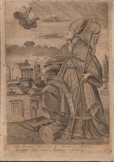 Saint Donatus, Bishop of Arezzo and Martyr..., ano