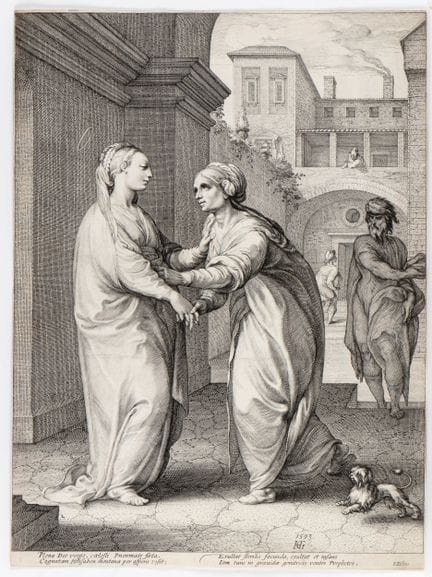 Hendrik Goltzius Visitation, 1593

Engraving, 475 
