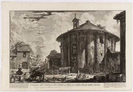 Giovanni Battista Piranesi, Vue du temple de Cybèl