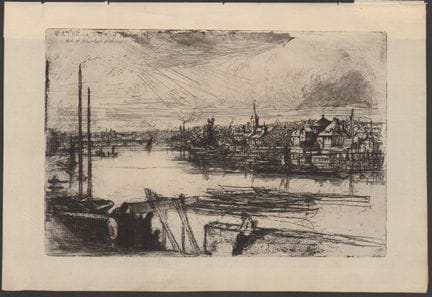 Sir Francis Seymour Haden, *Battersea Reach (Old C